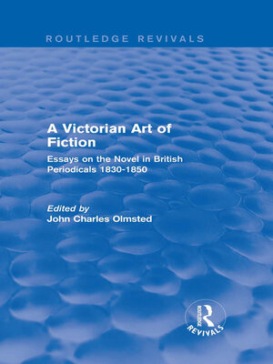 cover image of A Victorian Art of Fiction